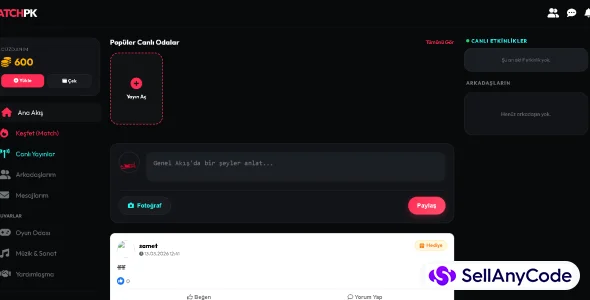 No Annual Fee! Full Code for Dating & Live Streaming