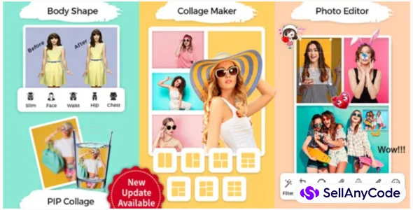 PIP & Photo Collage Maker with Photo Editor, ScrapBook & Body Shape Editor (FB & AdMob Ads)