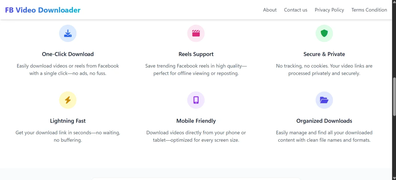 Facebook Tube - Reels & Videos Downloader PHP Script — screenshot 4