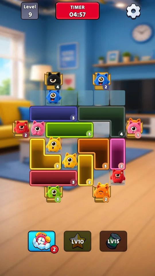 Fluffy Kitty Sort - Cat Puzzle Out — screenshot 1