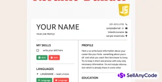 ResumeBuilder - Easy Online Resume Maker Script