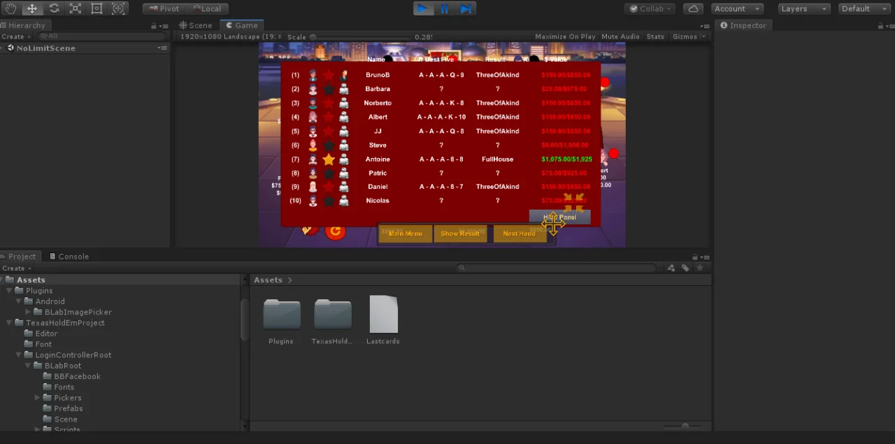 Texas Hold'em (Offline) Template — screenshot 4