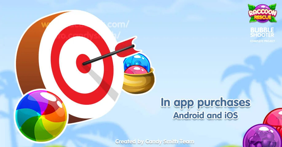 Bubble Shooter Raccoon Rescue + Editor — screenshot 3