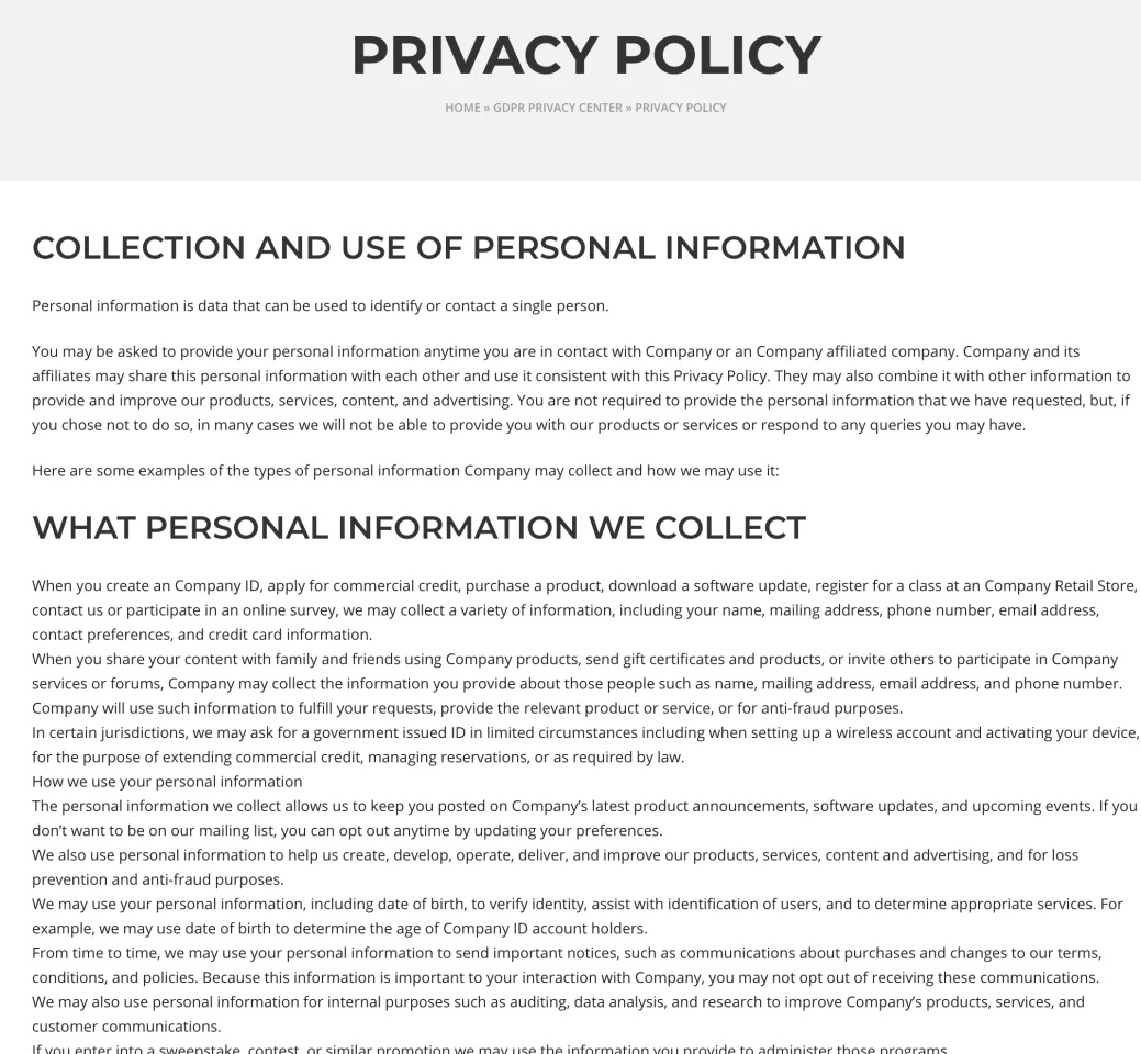 WordPress GDPR & CCPA — screenshot 3