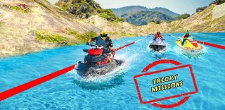 Water Jet Ski Power Boat Racer 3D 64 Bit