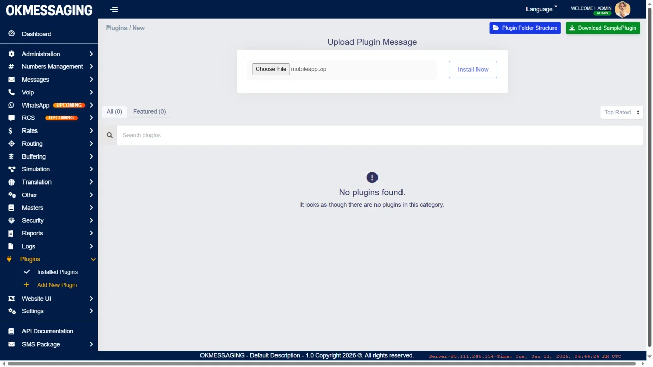 OKMESSAGING Enterprise Grade Omni-Channel CPaaS Platform (SMS, Voice, WhatsApp) — screenshot 9