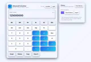 Advanced Calculator Modern Web-Based Scientific & Graphing Calculator
