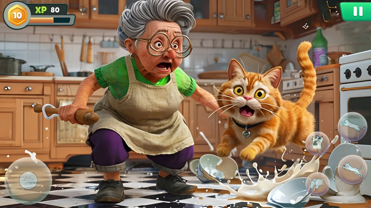 Bad Cat Simulator: Prank Gran — screenshot 2