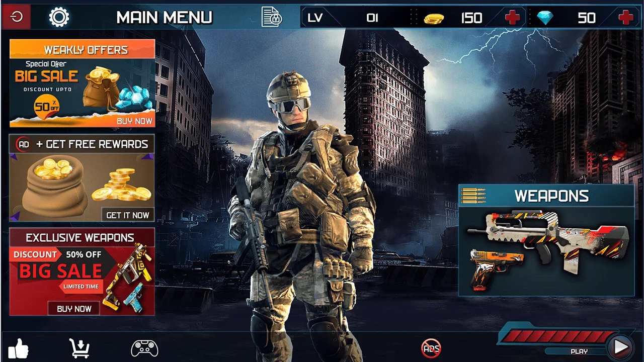 FPS & TPS Commando Shooting Games - New Shooting Games 2020 — screenshot 4