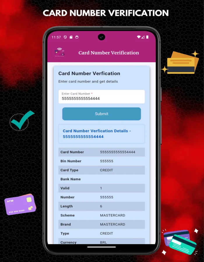 Card Number Verification — screenshot 4