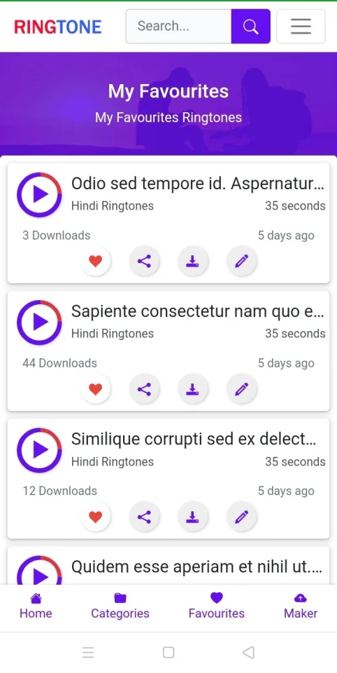 Ringtone PHP Script with Maker — screenshot 3