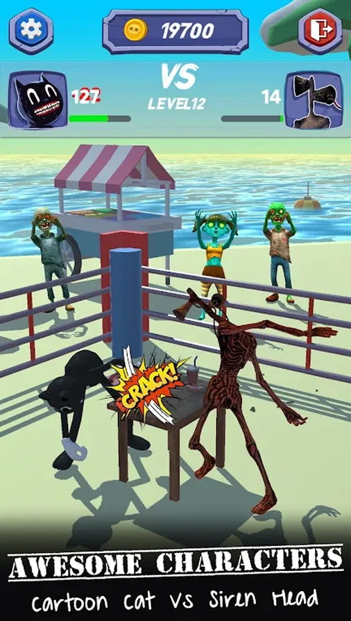 Slap Cartoon Cat Champ — screenshot 1