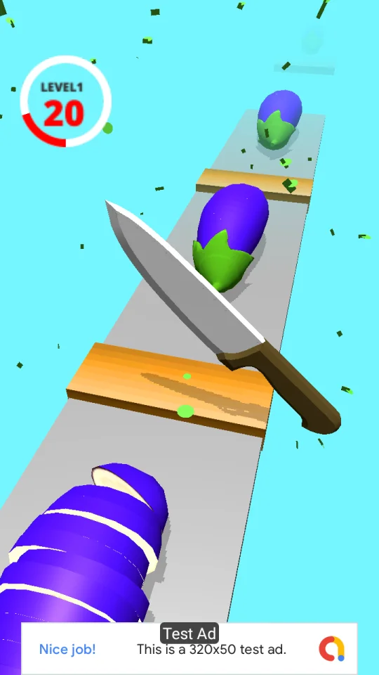 Perfect Slices Source Code (AdMob + Unity Ads) — screenshot 1
