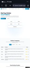 Cloud Provider Comparison Landing Page Template