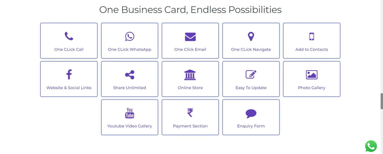 Digital Business Card Cum Mini Website — screenshot 3