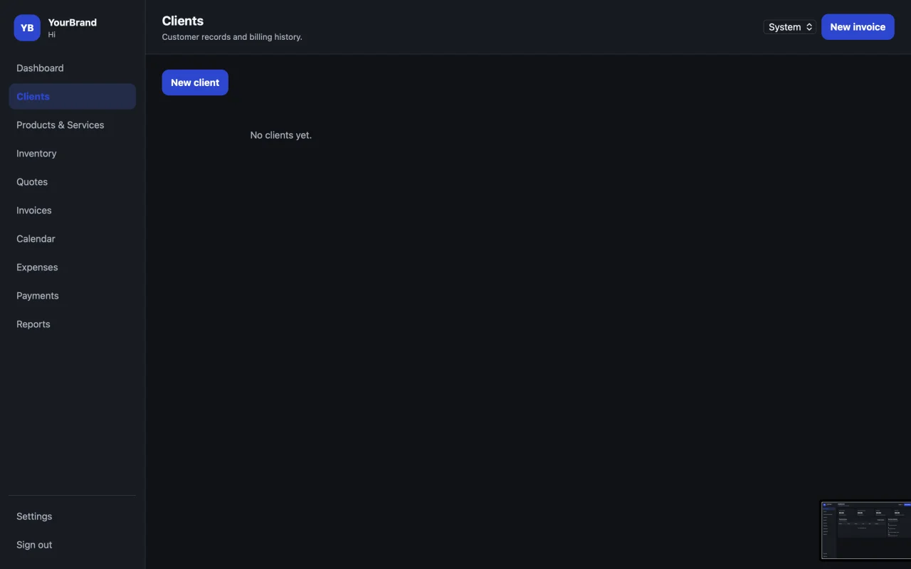 All-in-One Small Business SaaS Platform Invoicing, Quotes, Inventory, Scheduling & Reports | White-Label Source Code — screenshot 2