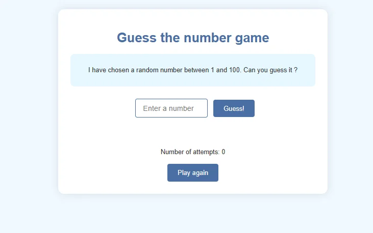 Guess the Number — screenshot 1