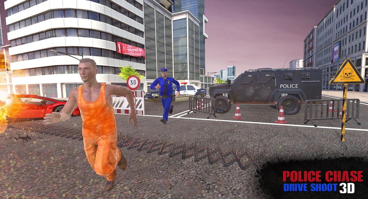 Police Chase Drive & Shoot 3D — screenshot 2