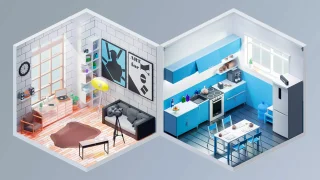 Interior - Low Poly 3D Models Pack