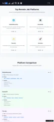 Modern Landing Page for Remote Job Platforms