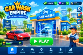 Car Wash Empire Flutter Idle Car Wash Tycoon Game