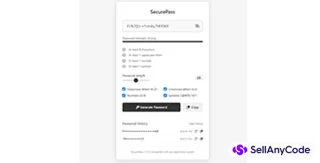 SecurePass, Password Generator