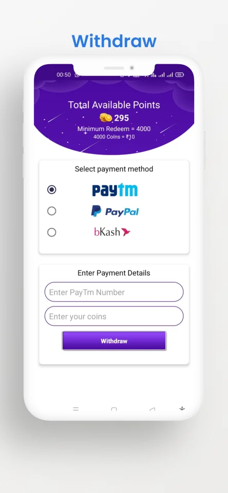 Scratch & Spin to Win Android App with Earning System (AdMob, Facebook Bidding, StartApp, Unity Ads) — screenshot 7
