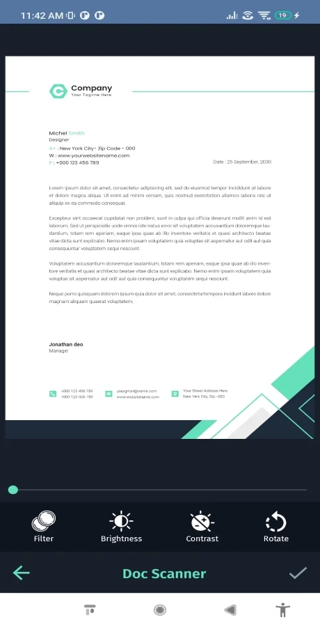 Doc and Card Scanner with Signature (Android 11) — screenshot 4