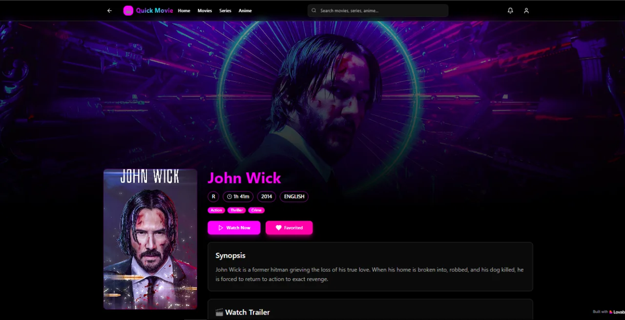 Quick Movie Full Movie Streaming App with AdSense & YouTube Integration (Admin Panel + Auth) — screenshot 4