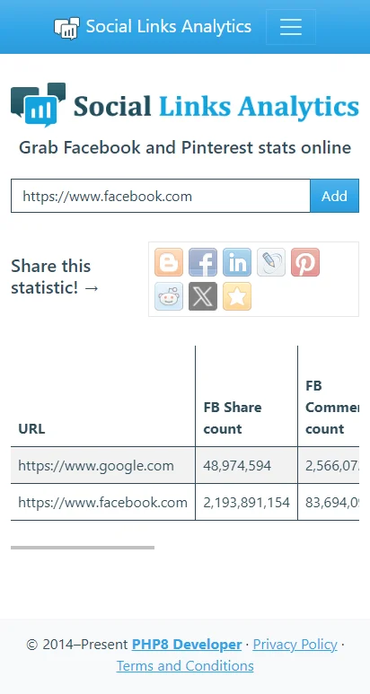 Social Links Analytics — screenshot 5