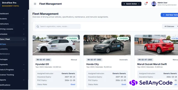 DriveFlow Pro - Driving School Management System — cover