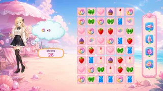 Match-3: Anime Date - Unity Source Code