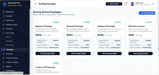 DriveFlow Pro - Driving School Management System