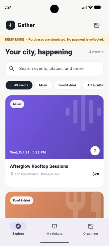 Event Ticketing App — screenshot 4
