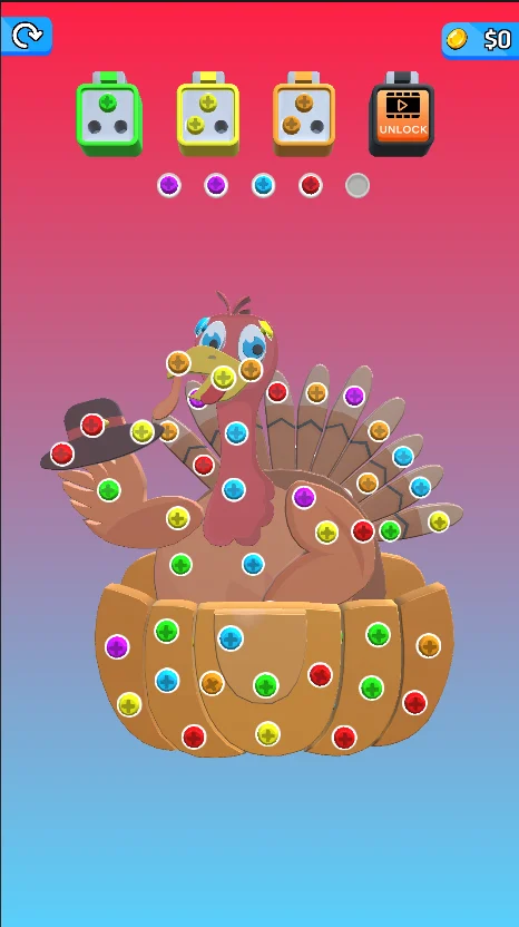 Screw Sort 3D Puzzle Game Unity Source Code — screenshot 5