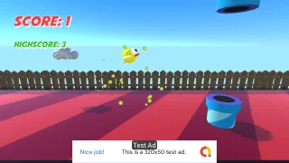 Yellow Bird 3D (Unity+AdMob+Android+iOS)