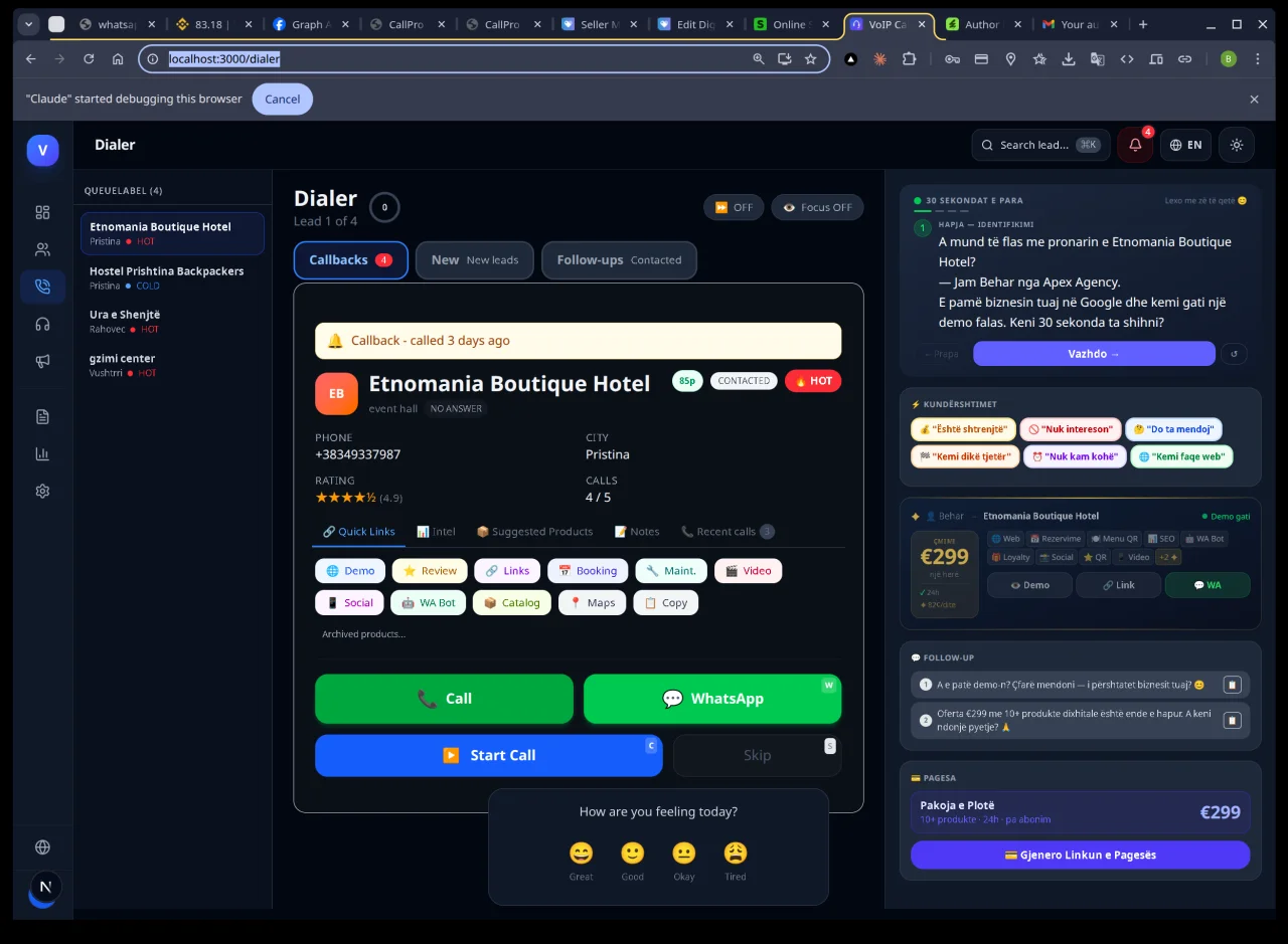 CallPro - VoIP Call Center & CRM SaaS — screenshot 5