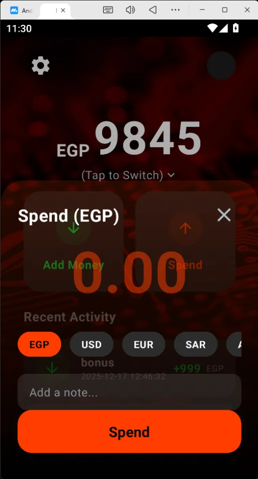 Flosy Cinematic Wallet with Jelly Animations & ASMR Sounds | Native Android Source Code — screenshot 2