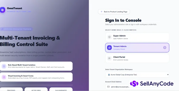 OmniTenant Enterprise Multi-Tenant SaaS Platform — cover