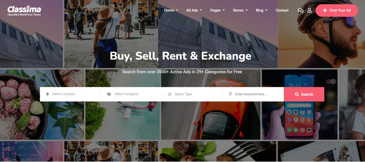 Classima – Classified Ads WordPress Theme — screenshot 1