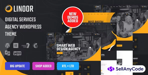 Linoor - Digital Agency Services WordPress Theme