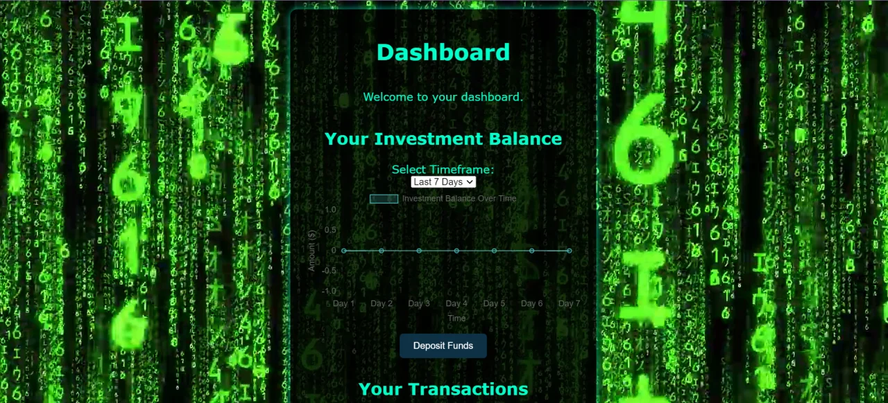 Hedge Fund Application — screenshot 3