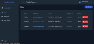 Telegram Bot - Node.js & React.js