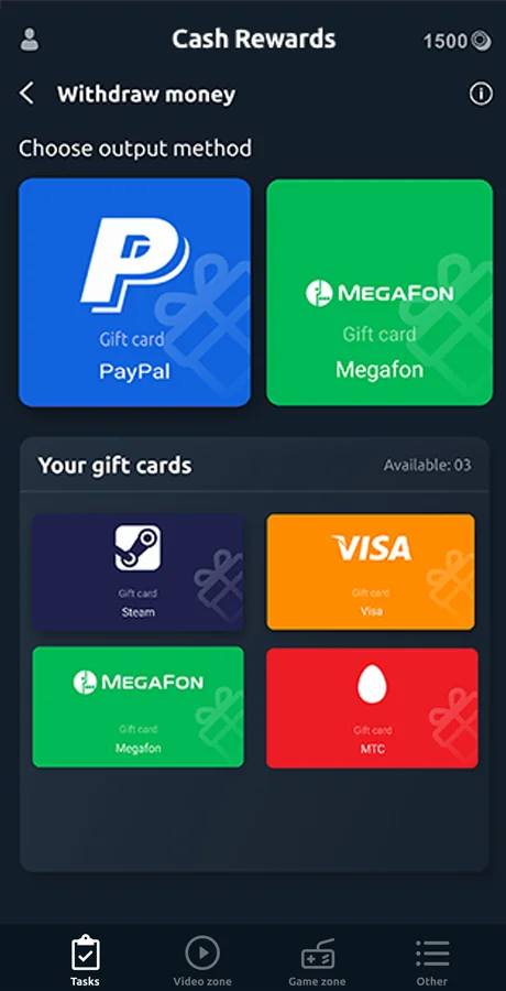 Premium Rewards App - CPI Offers System & Rewards App & HTML5 Mini Games + PHP Laravel Admin Panel — screenshot 4