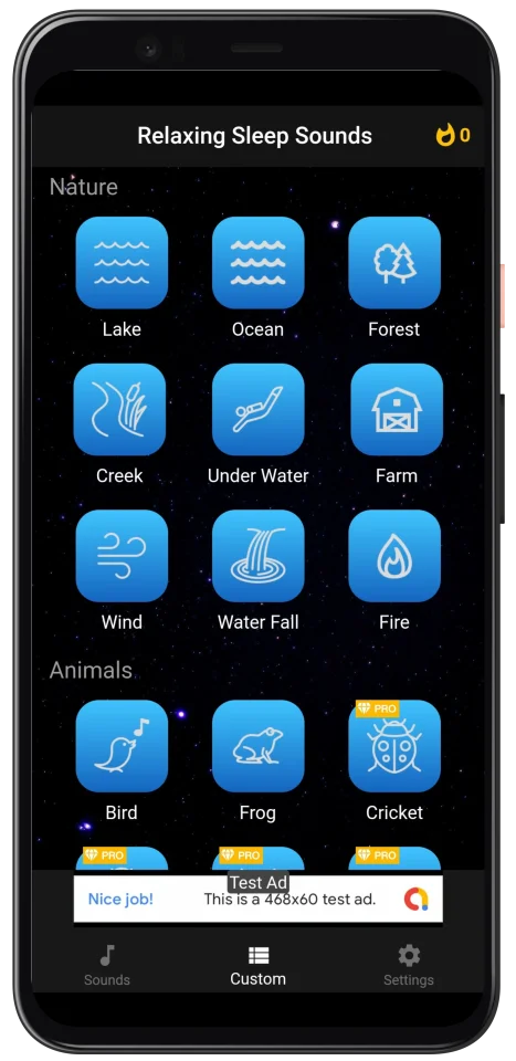 SleepBuddy: Sleep Sounds and Meditation Flutter App — screenshot 2