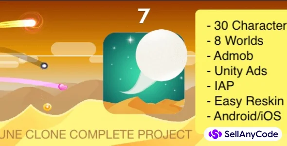 Dune Clone / Tiny Wings (Top Free Game) Complete Project
