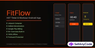 FitFlow - HIIT Timer & Workout Android App