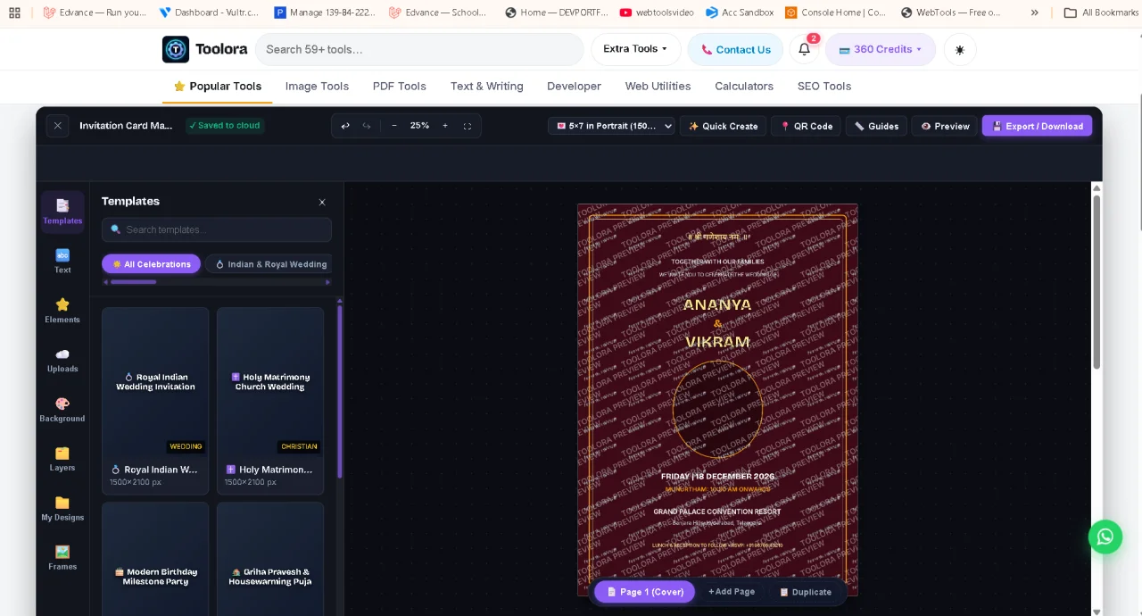 Toolora — In-Browser Canva Alternative, Video Reels Generator & 63+ Micro-SaaS Tools (Laravel 12) — screenshot 6
