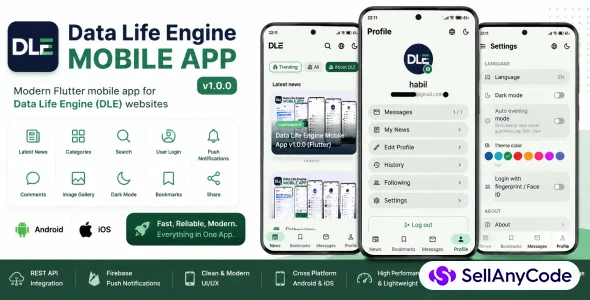 Data Life Engine Mobile App - Flutter