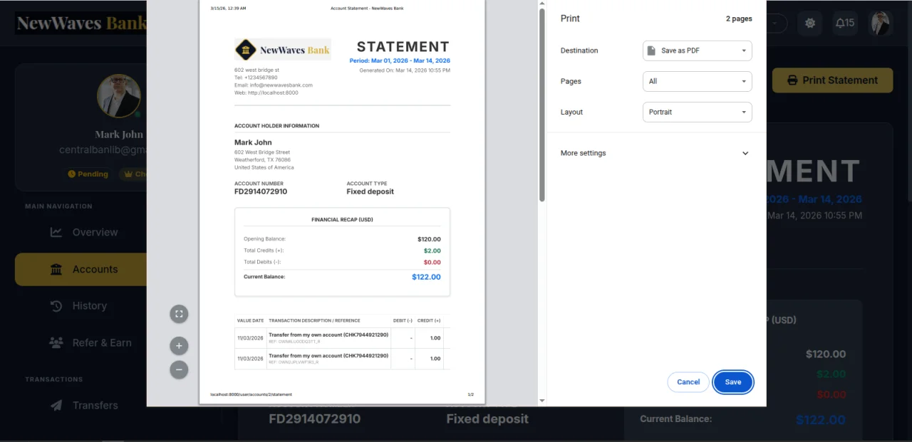 NewWaves Bank — screenshot 10